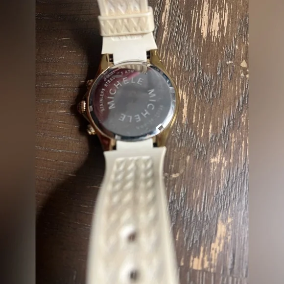 Michele Gold Watch Silicone Band - Picture 3 of 6